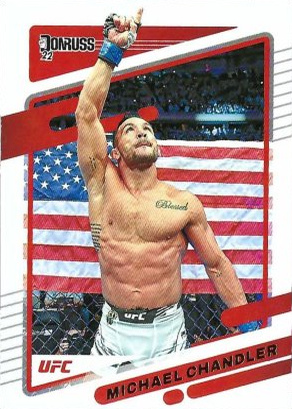 Michael Chandler 2022 Panini Donruss UFC Base #16 Holo Black Laser