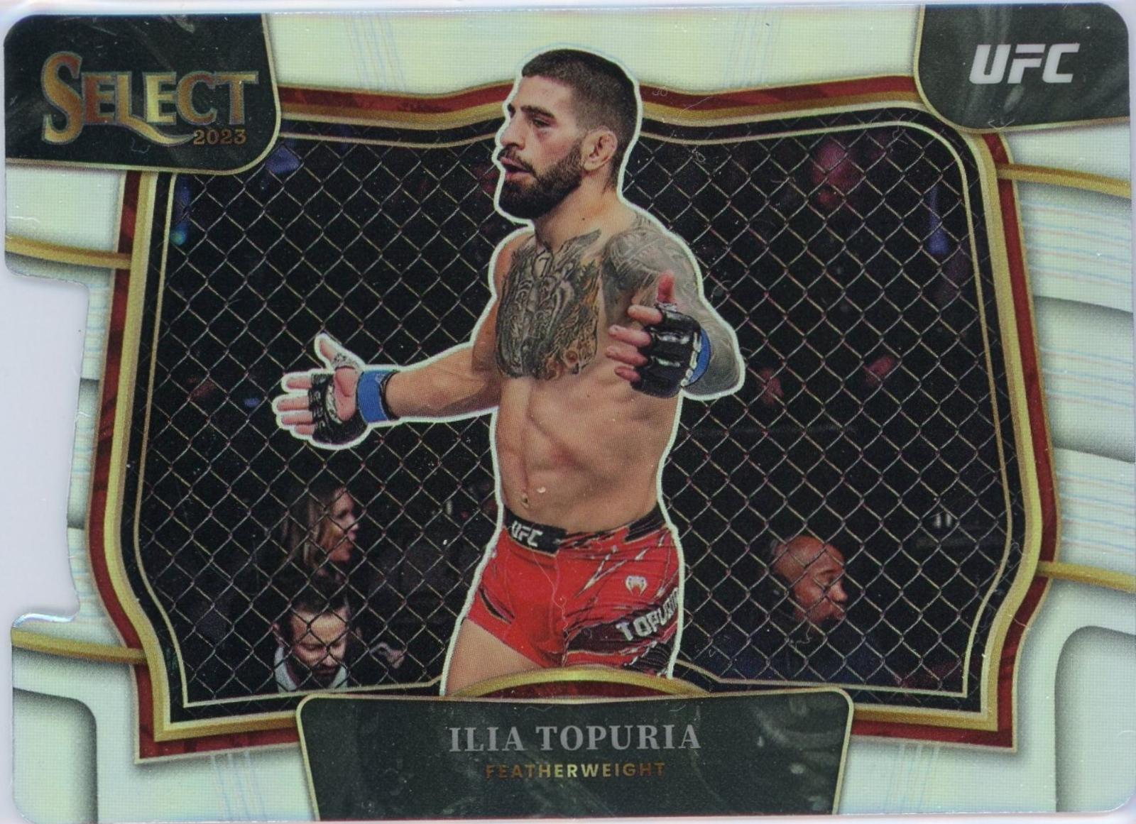Ilia Topuria 2023 Panini Select UFC Octagonside #250 Silver Die Cut