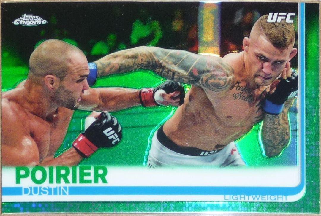 Dustin Poirier 2019 Topps Chrome UFC Base #58 Green