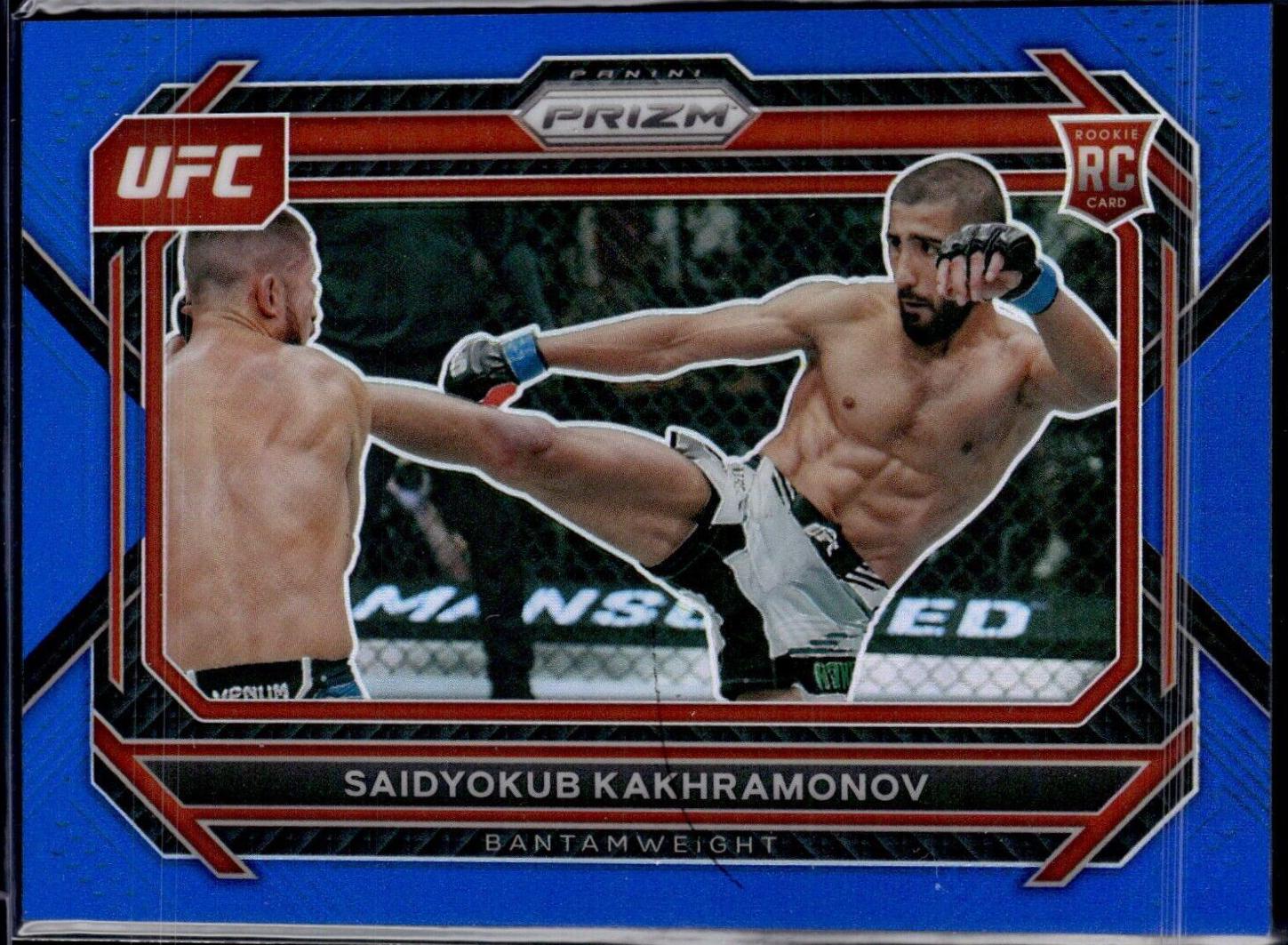 Saidyokub Kakhramonov 2023 Panini Prizm UFC Base #41 Blue