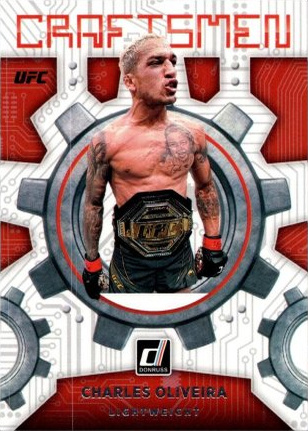 Charles Oliveira 2022 Panini Donruss UFC Craftsmen #16 Press Proof Pink