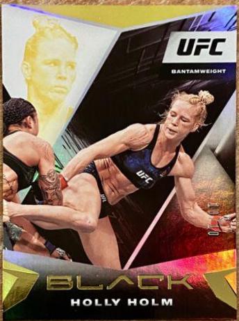 Holly Holm 2021 Panini Chronicles UFC Base Black #101 Gold
