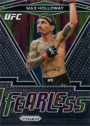 Max Holloway 2021 Panini Prizm UFC Fearless #24 Gold