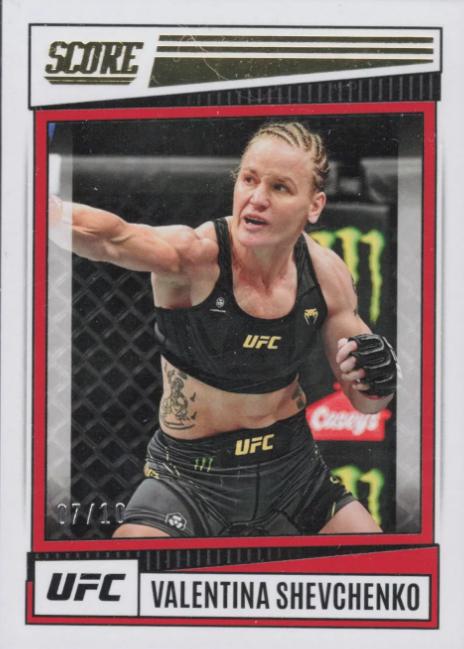 Valentina Shevchenko 2022 Panini Chronicles UFC Base Score #199 Gold