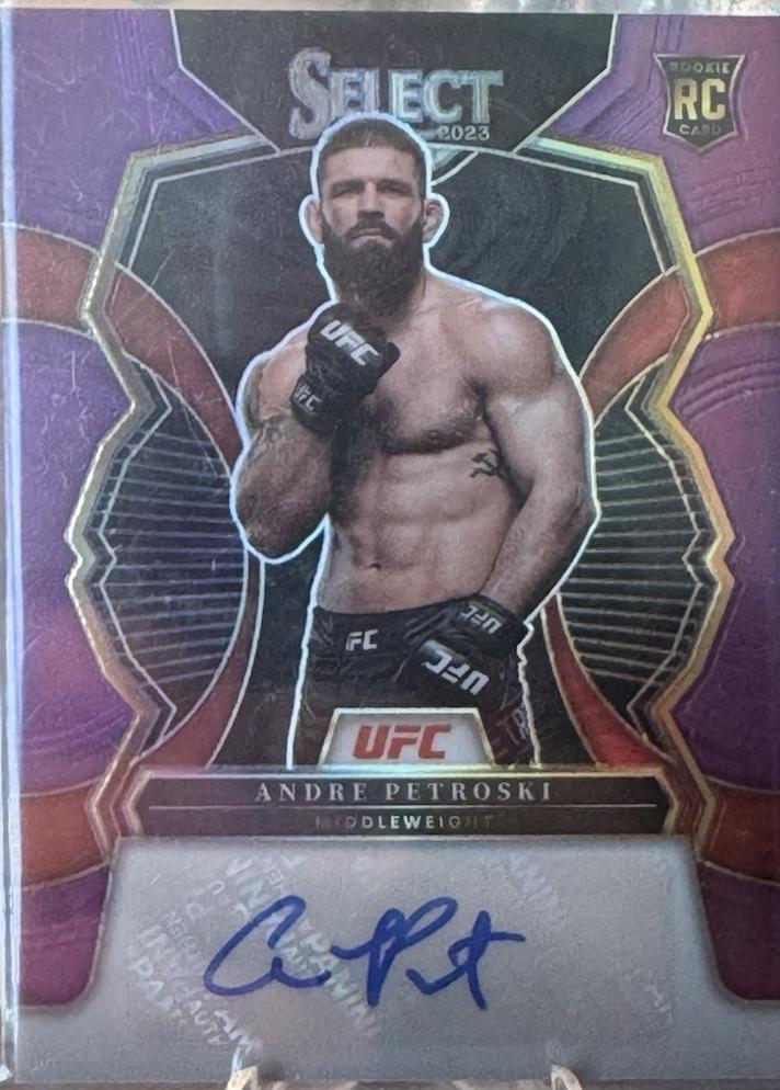 Andre Petroski 2023 Panini Select UFC Rookie Signatures #1 Purple