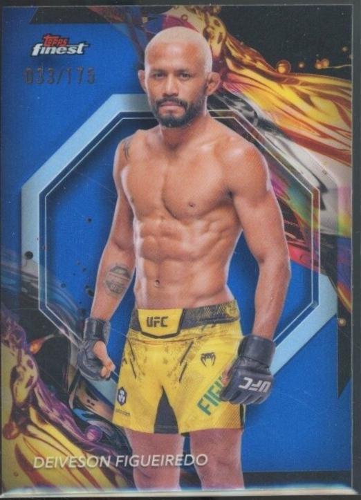 Deiveson Figueiredo 2024 Topps Finest UFC Base Uncommon #198 Blue Refractor