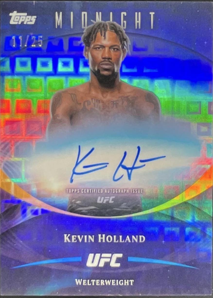 Kevin Holland 2026 Topps Midnight UFC Base Autographs #BAV-KH Twilight