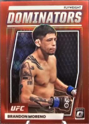 Brandon Moreno 2023 Panini Donruss Optic UFC Dominators #22 Red