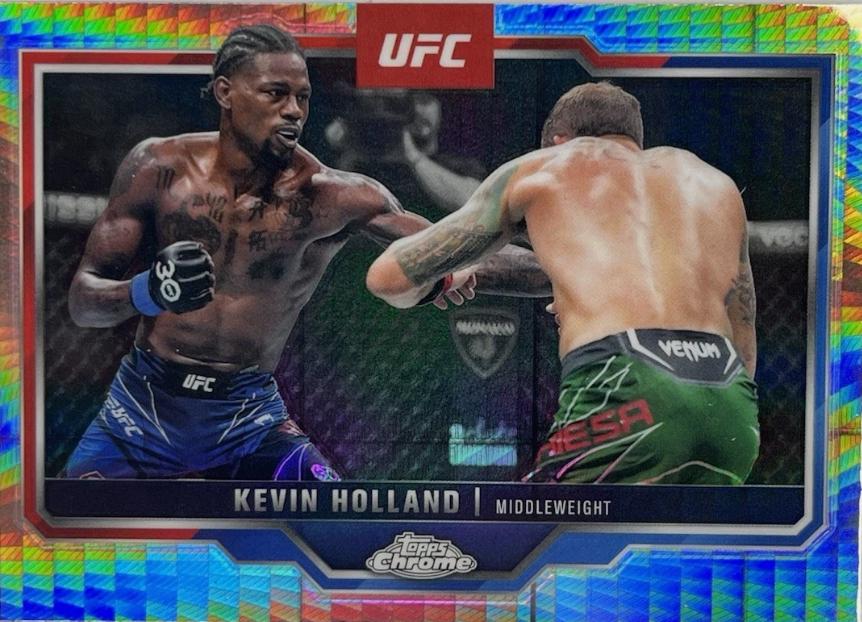 Kevin Holland 2025 Topps Chrome UFC Base #110 Prism Refractor