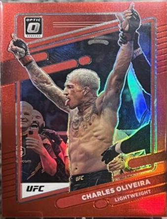 Charles Oliveira 2022 Panini Donruss Optic UFC Base #88 Red