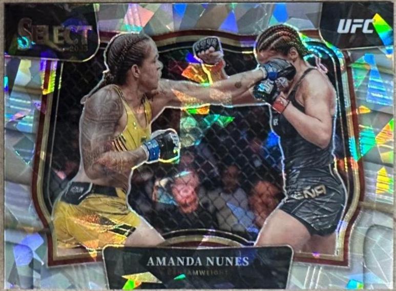 Amanda Nunes 2023 Panini Select UFC Octagonside #204 Cracked Ice