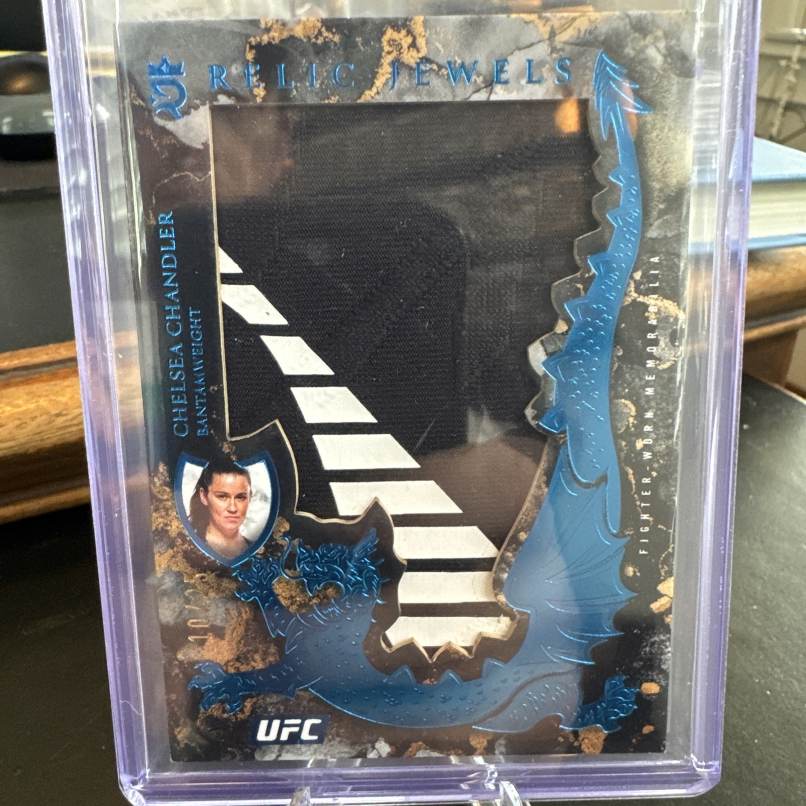 Chelsea Chandler 2025 Topps Royalty UFC Relic Jewels #RJ-CC Blue