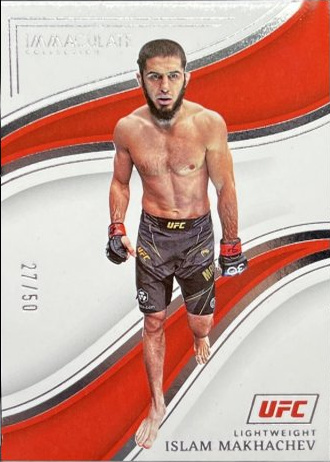 Islam Makhachev 2023 Panini Immaculate Collection UFC Base #57 Purple
