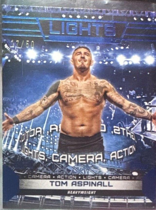 Tom Aspinall 2024 Topps Knockout UFC Lights (Lights, Camera, Action) #LTS-7 Purple