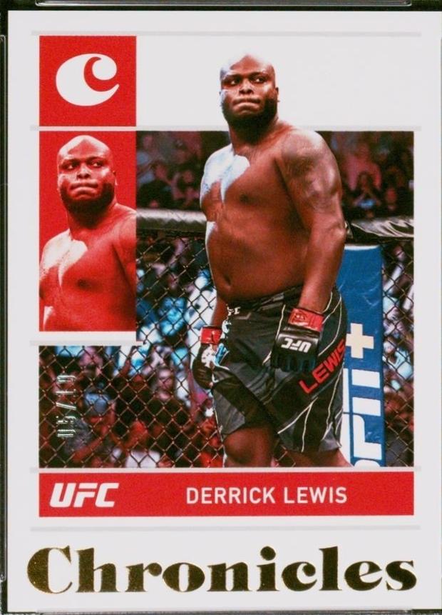Derrick Lewis 2022 Panini Chronicles UFC Base Chronicles #41 Gold