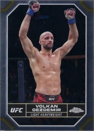 Volkan Oezdemir 2024 Topps Chrome UFC Base #195 Prism Refractor