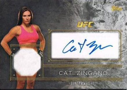 Cat Zingano 2016 Topps UFC Top of the Class Top of the Class Autograph Relic #TCAR-CZ Gold