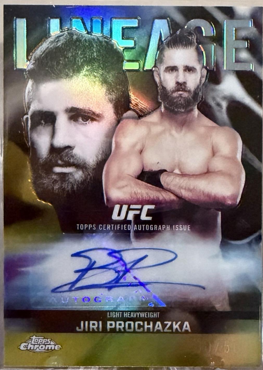 Jiri Prochazka 2026 Topps Chrome UFC Chrome Lineage Autographs #CCA-JP Red Refractor