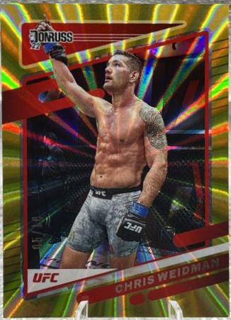 Chris Weidman 2022 Panini Donruss UFC Base #128 Gold