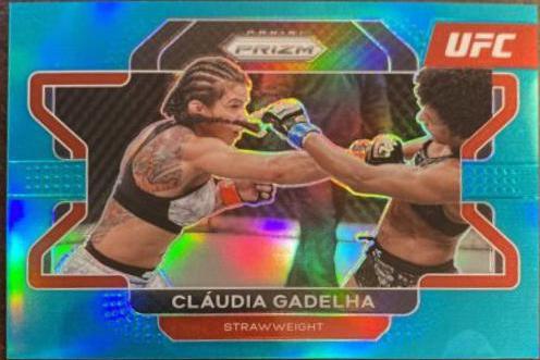 Claudia Gadelha 2022 Panini Prizm UFC Base #19 Teal