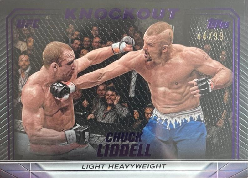 Chuck Liddell 2024 Topps Knockout UFC Base #2 Purple