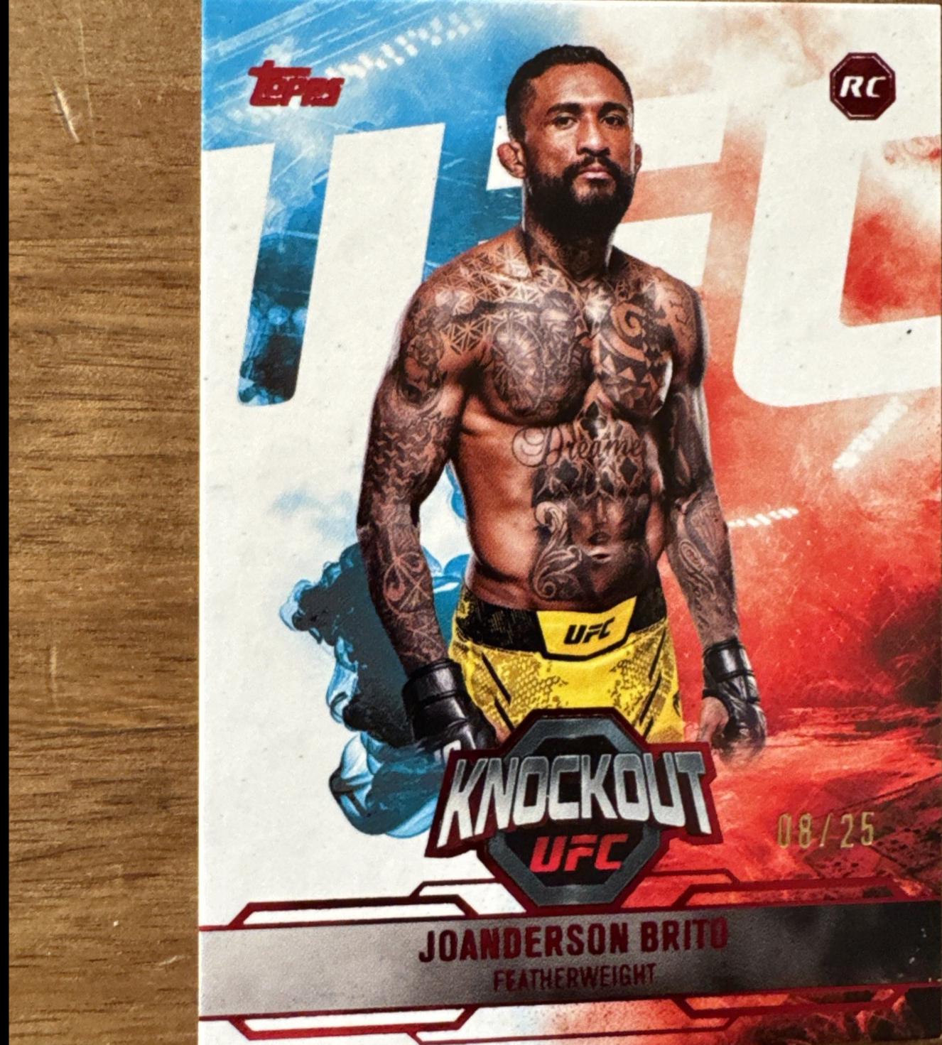 Joanderson Brito 2025 Topps Knockout UFC Base #98 Red