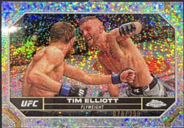 Tim Elliott 2024 Topps Chrome UFC Base #185 Speckle Refractor