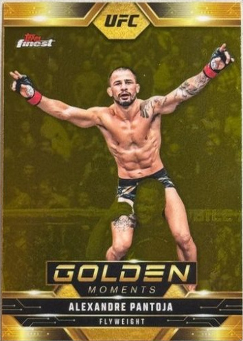 Alexandre Pantoja 2025 Topps Finest UFC Golden Moments #GM-14 Red Refractor