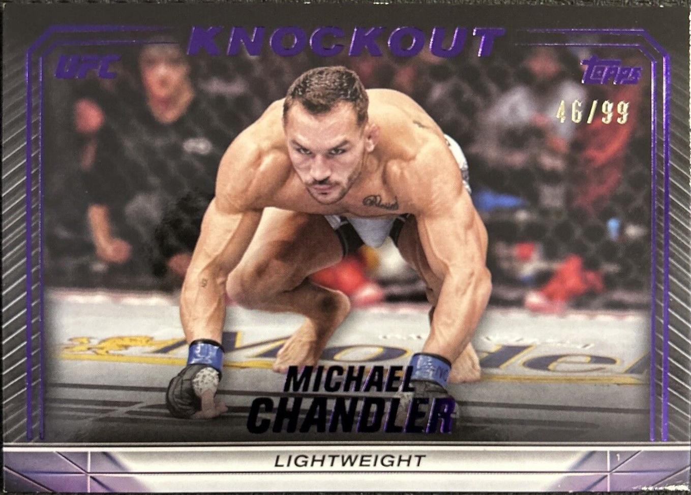 Michael Chandler 2024 Topps Knockout UFC Base #49 Purple