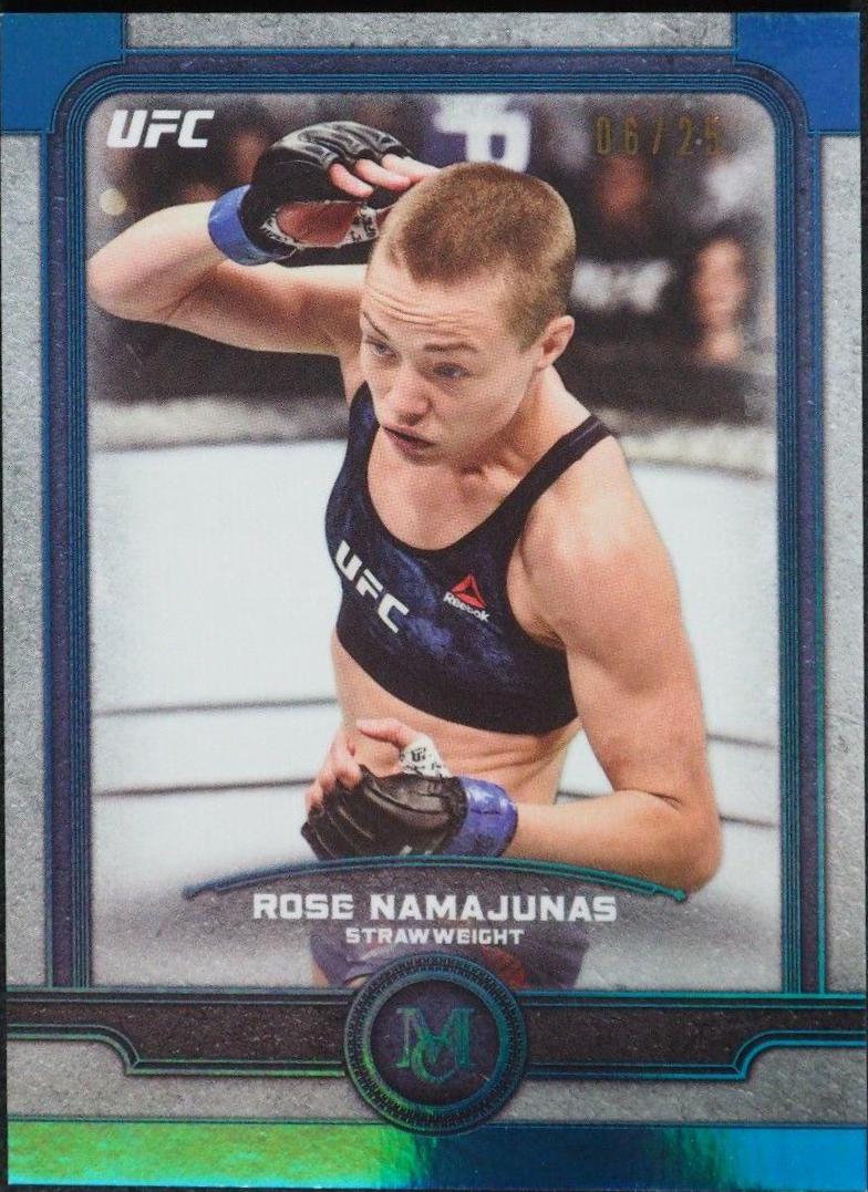 Rose Namajunas 2019 Topps UFC Museum Collection Base #41 Sapphire