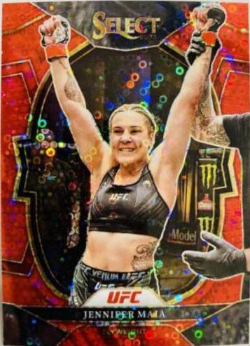 Jennifer Maia 2023 Panini Select UFC Concourse #36 Red Disco