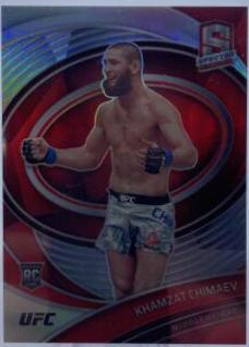 Khamzat Chimaev 2021 Panini Chronicles UFC Base Spectra #293 Nebula