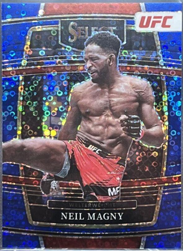 Neil Magny 2022 Panini Select UFC Concourse #86 Blue Disco