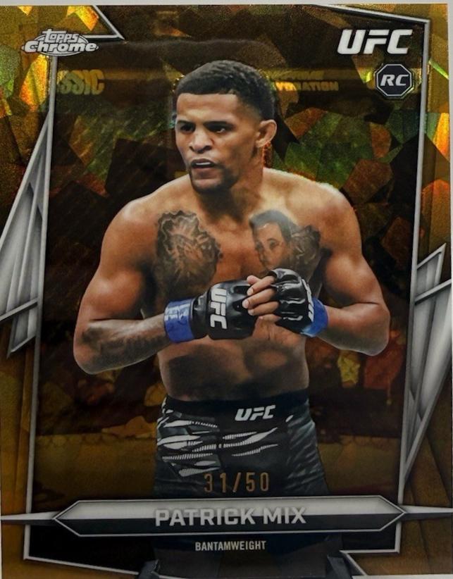 Patrick Mix 2026 Topps Chrome UFC Base #9 Gold Refractor