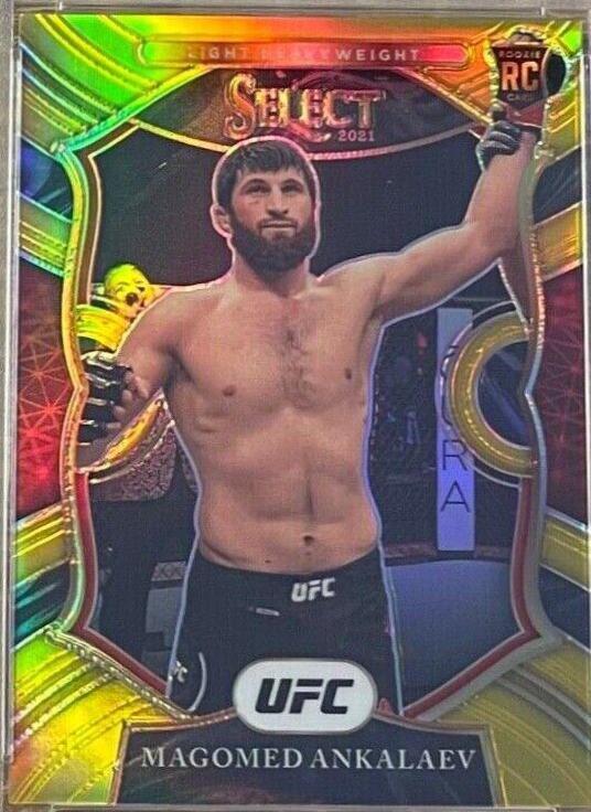 Magomed Ankalaev 2021 Panini Select UFC Concourse #36 Gold
