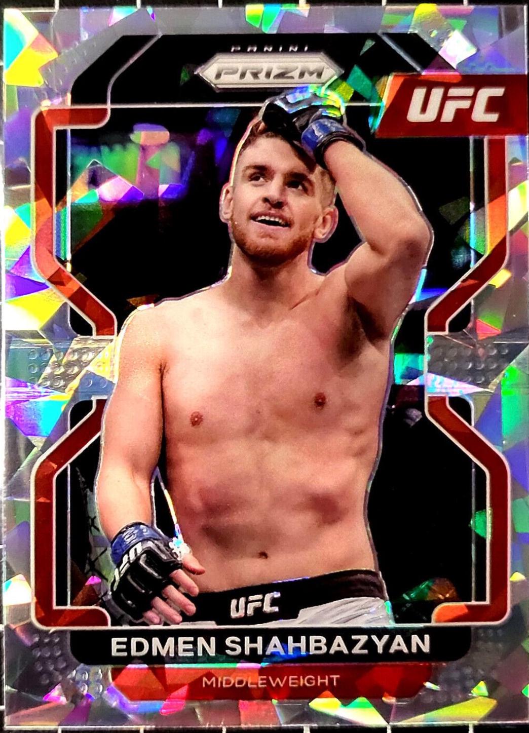 Edmen Shahbazyan 2022 Panini Prizm UFC Base #133 Ice