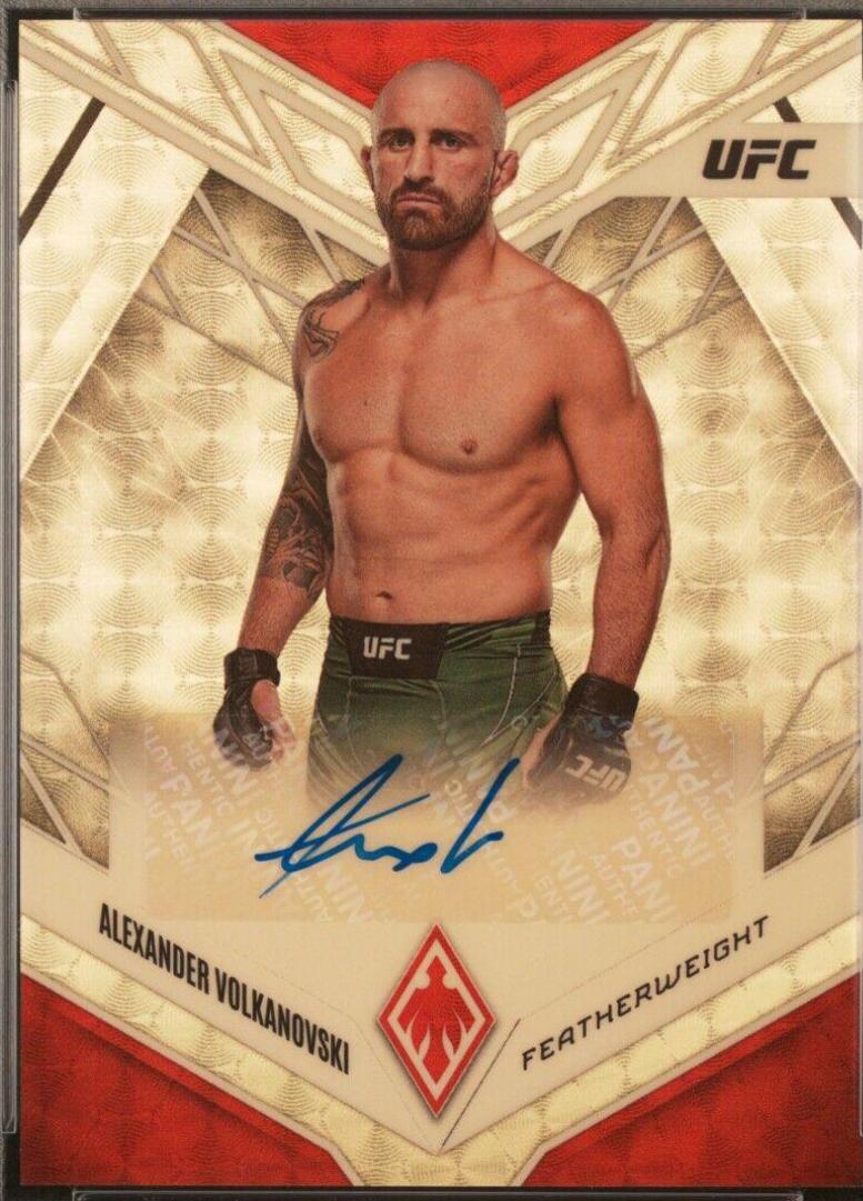 Alexander Volkanovski 2023 Panini Chronicles UFC Phoenix Autographs #11 Gold Vinyl