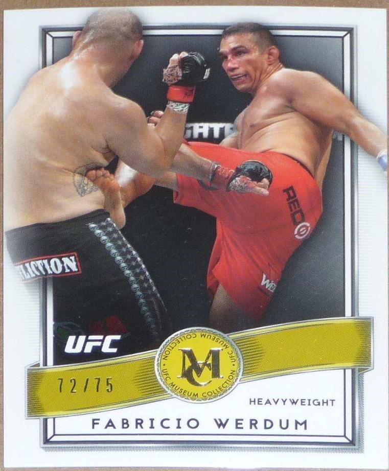 Fabricio Werdum 2016 Topps UFC Museum Collection Base #6 Gold