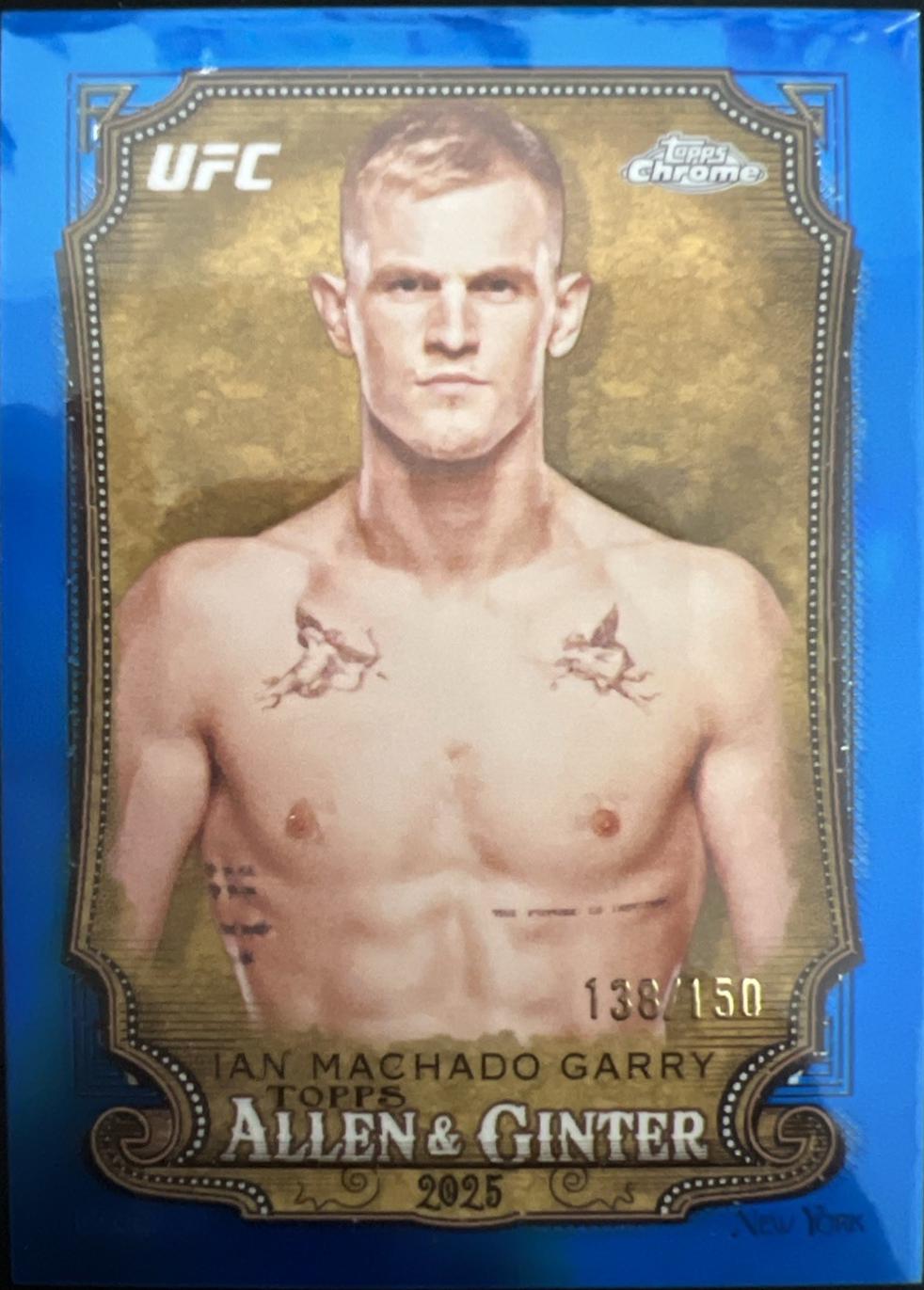 Ian Machado Garry 2025 Topps Chrome UFC Allen & Ginter #AAG-8 Blue Refractor
