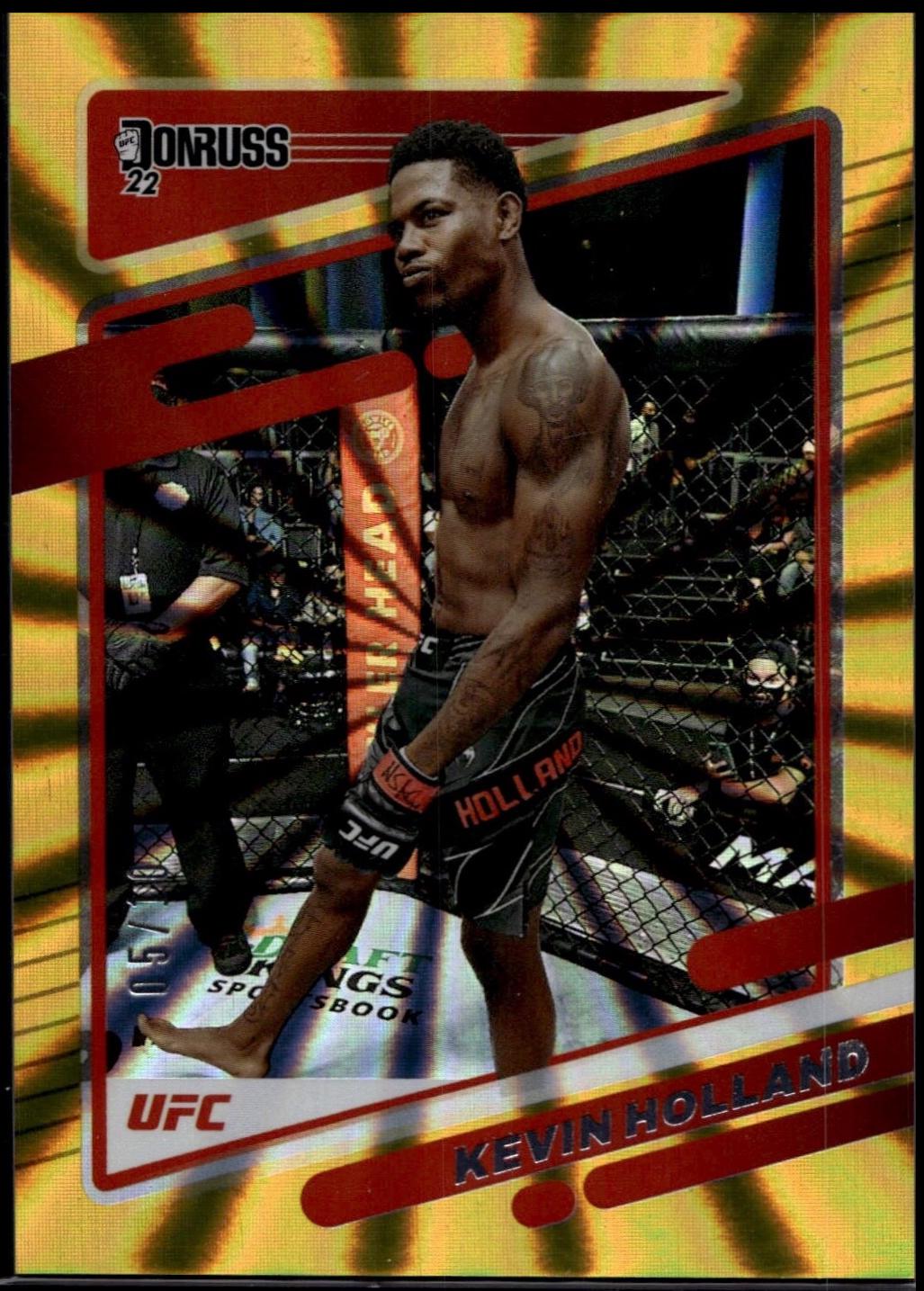 Kevin Holland 2022 Panini Donruss UFC Base #154 Gold