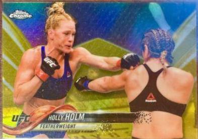 Holly Holm 2018 Topps Chrome UFC Base #76 Gold