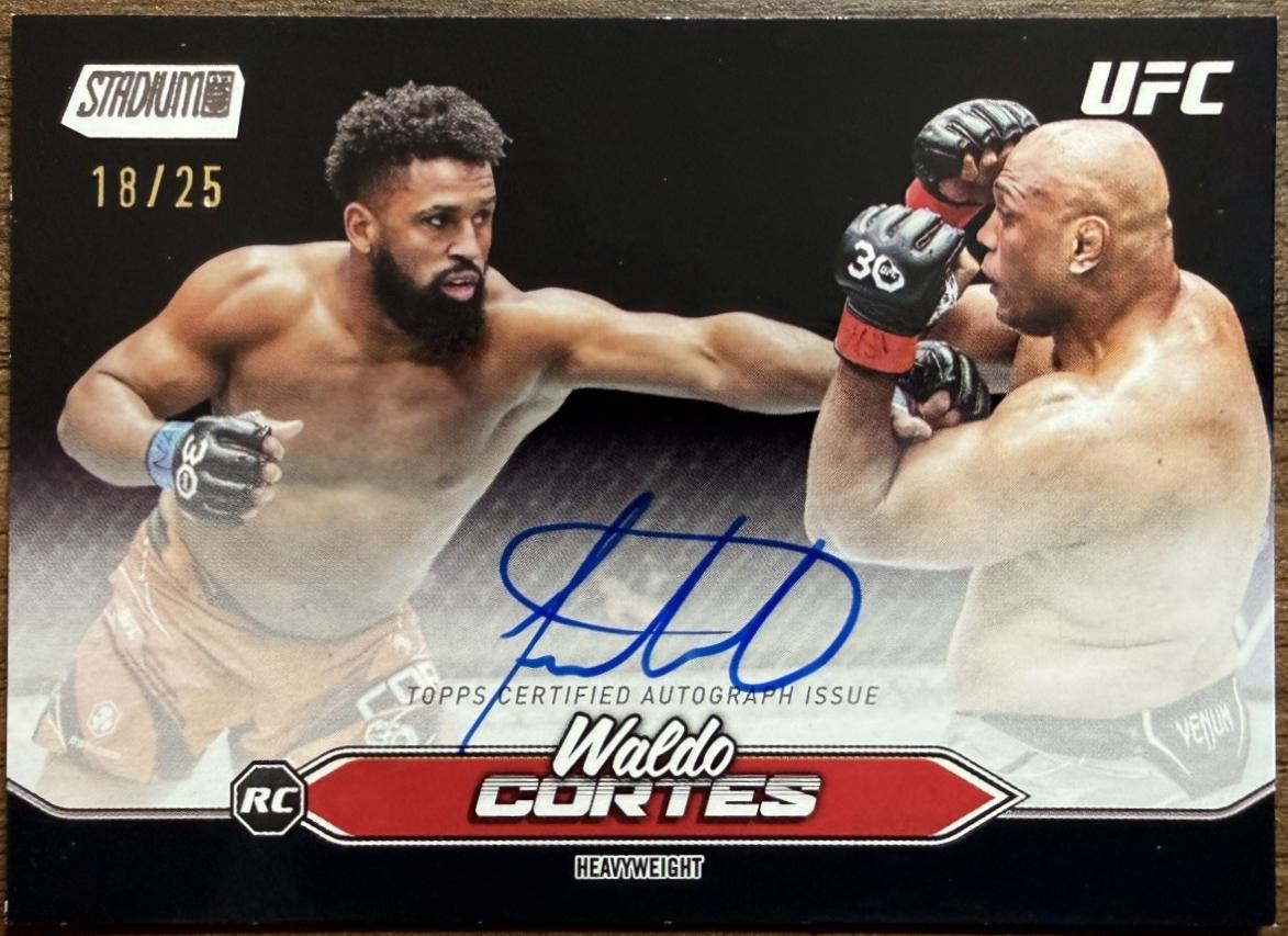 Waldo Cortes Acosta 2025 Topps Stadium Club UFC Base Autographs #BCA-WCA Black