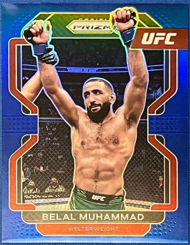 Belal Muhammad 2022 Panini Prizm UFC Base #119 Blue