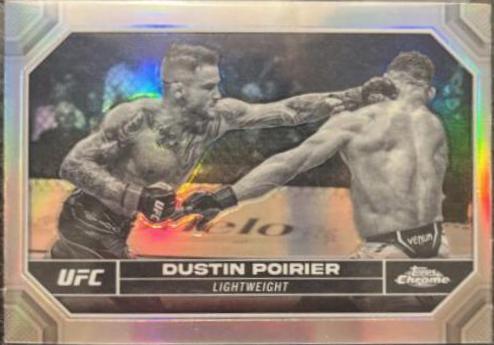 Dustin Poirier 2024 Topps Chrome UFC Base #64 Negative Refractor