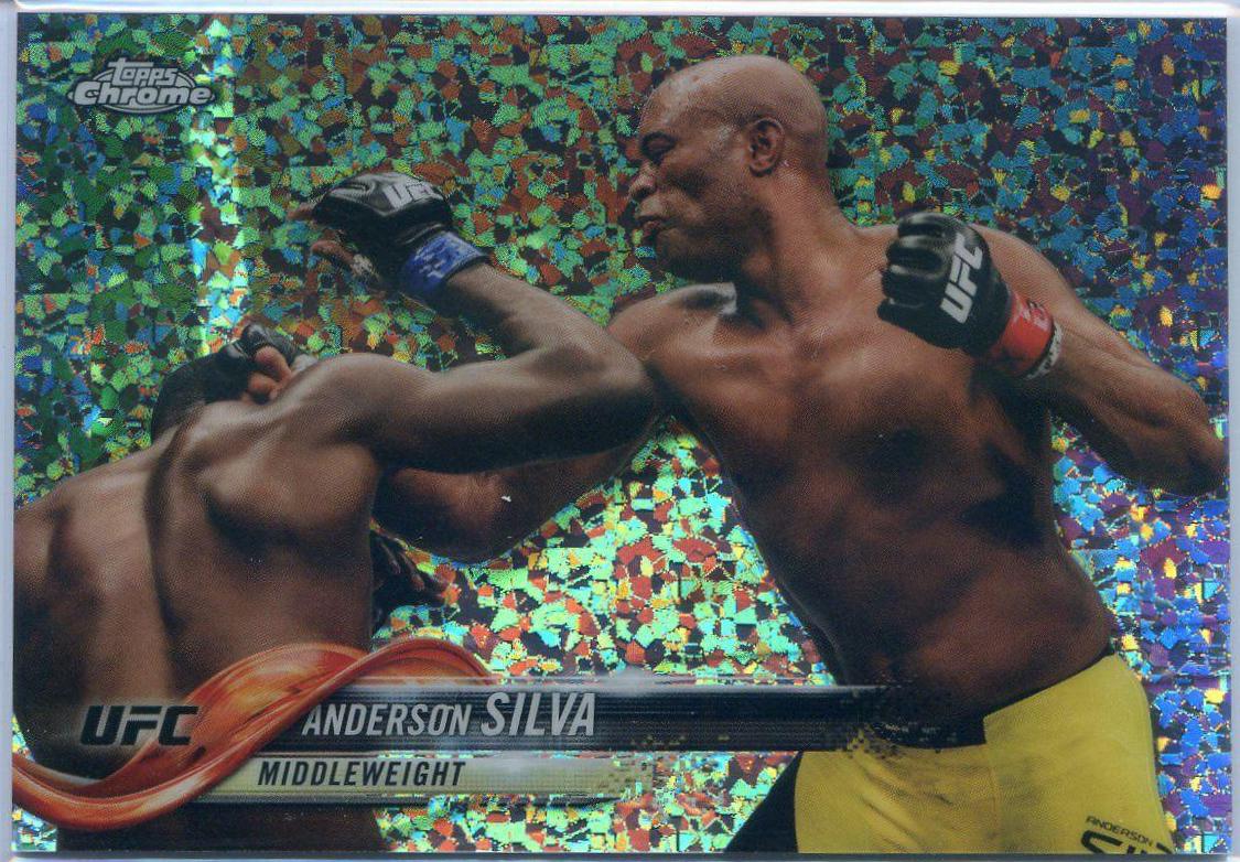 Anderson Silva 2018 Topps Chrome UFC Base #42 Diamond Hot Box