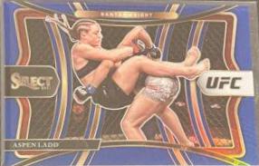 Aspen Ladd 2021 Panini Select UFC Premier Level #158 Blue