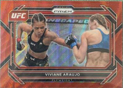 Viviane Araujo 2023 Panini Prizm UFC Base #73 Ruby Wave