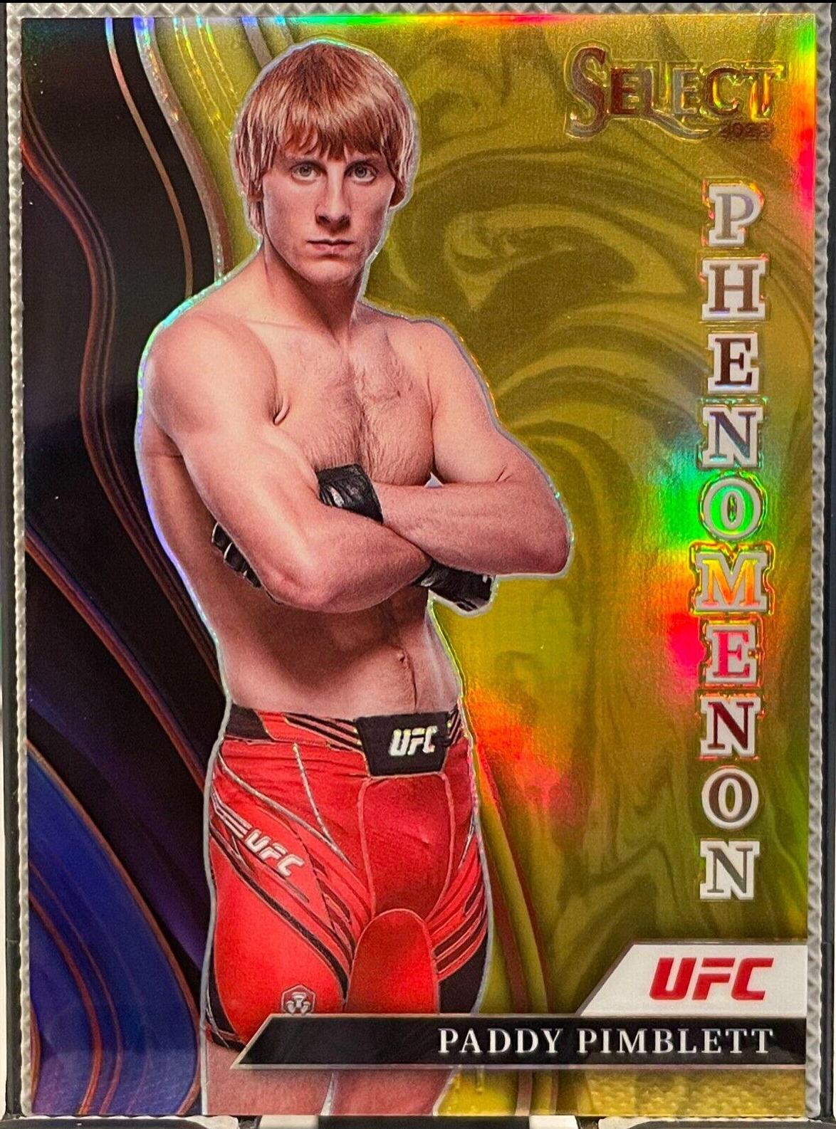 Paddy Pimblett 2022 Panini Select UFC Phenomenon #25 Gold