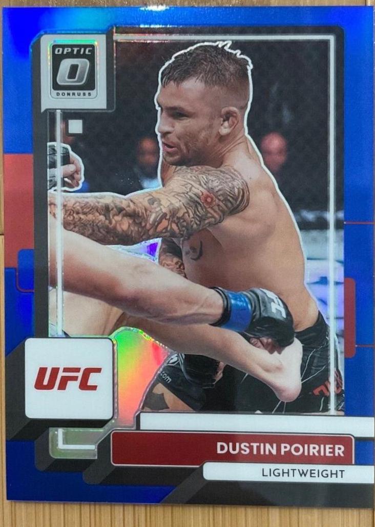 Dustin Poirier 2023 Panini Donruss Optic UFC Base #61 Blue