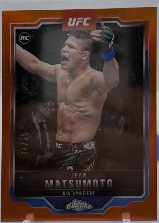 Jean Matsumoto 2025 Topps Chrome UFC Base #52 Orange Refractor